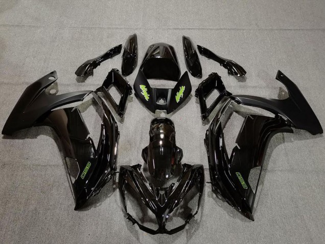2009-2011 Kawasaki Ninja 650R Motorcycle Fairings - Glossy Black Green Canada