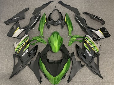 2018-2024 Kawasaki Ninja 400 Motorcycle Fairings - Green Black Gold OEM Style Canada