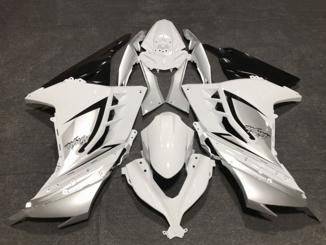 2013-2024 Kawasaki Ninja 300 Motorcycle Fairings - Glossy White Silver Black Canada