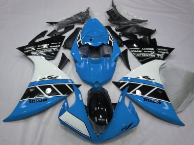 2012-2014 Yamaha R1 Motorcycle Fairings - Blue White Glossy Black Canada