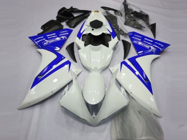 2012-2014 Yamaha R1 Motorcycle Fairings - White Blue Canada