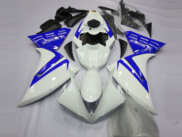 2012-2014 Yamaha R1 Motorcycle Fairings - White Blue Canada