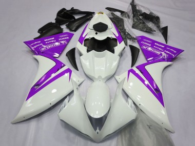 2012-2014 Yamaha R1 Motorcycle Fairings - White Purple Canada