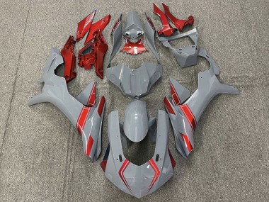 2015-2019 Yamaha R1 Motorcycle Fairings - Nardo Grey Red Canada