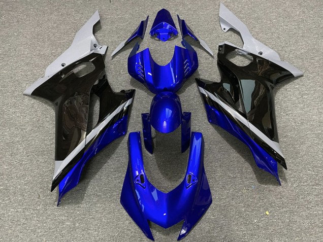 2017-2025 Yamaha R6 Motorcycle Fairings - Grey Blue Glossy Black Canada