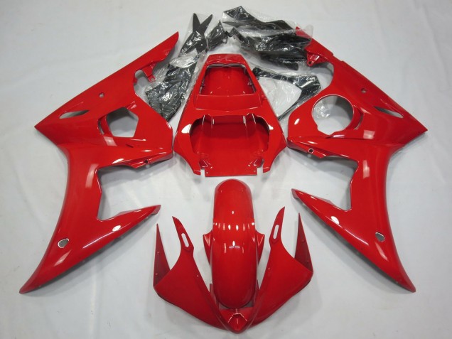 2003-2004 Yamaha R6 Motorcycle Fairings - Glossy Red Canada