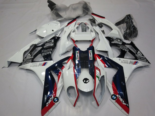 2015-2016 BMW S1000RR Motorcycle Fairings - White Red Blue Glossy Black Canada