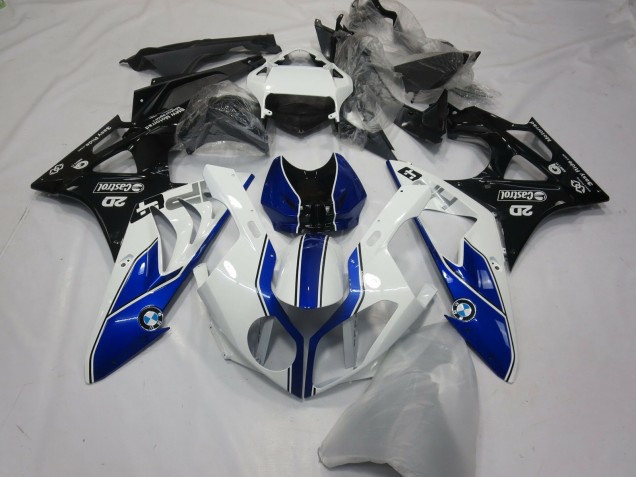 2015-2016 BMW S1000RR Motorcycle Fairings - White Blue Glossy Black Canada