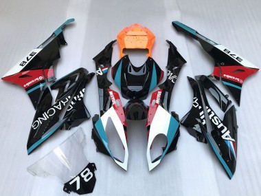 2009-2014 BMW S1000RR Motorcycle Fairings - White Blue Red Orange Motul Austin Racing Canada