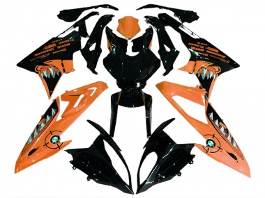 2015-2016 BMW S1000RR Motorcycle Fairings - Orange Glossy Black Shark Canada