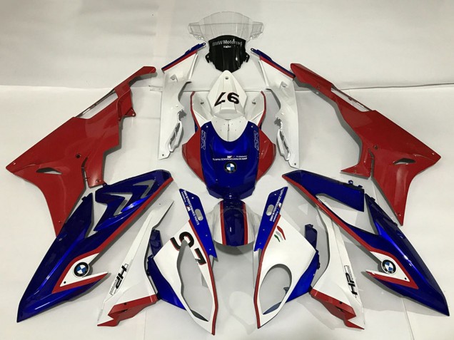 2015-2016 BMW S1000RR Motorcycle Fairings - White Red Blue Canada