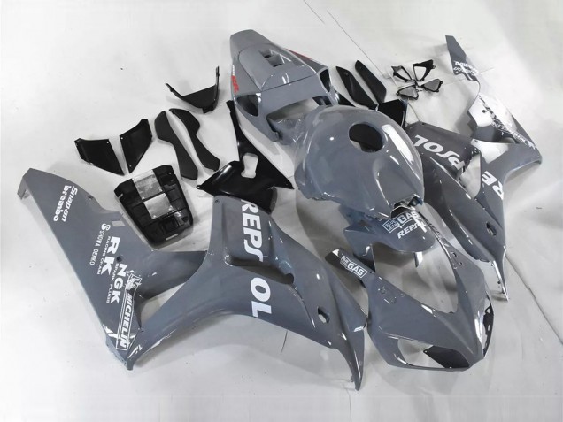2006-2007 Honda CBR1000RR Motorcycle Fairings - Nardo Grey White Repsol Canada