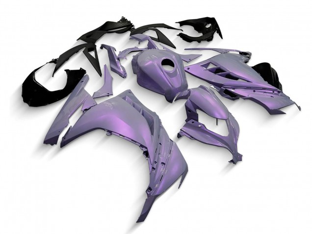 2013-2024 Kawasaki EX300 Motorcycle Fairings - Chameleon Grey Dazz Pearl Purple Canada
