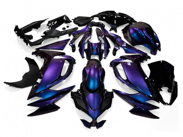 2020-2025 Kawasaki Ninja 650 EX650 Motorcycle Fairings - Chameleon Blue Purple Canada