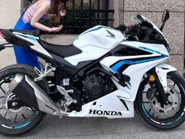 2022 Honda CBR400R Motorcycle Fairings - White Blue Canada