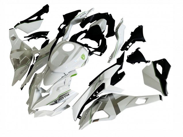 2019-2025 Kawasaki ZX25R ZX-25R Motorcycle Fairings - White Silver Green Black Trick Star Canada
