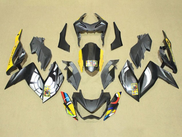 2015-2016 Kawasaki Z250/Z300 Motorcycle Fairings - Grey Yellow Blue Red White Canada