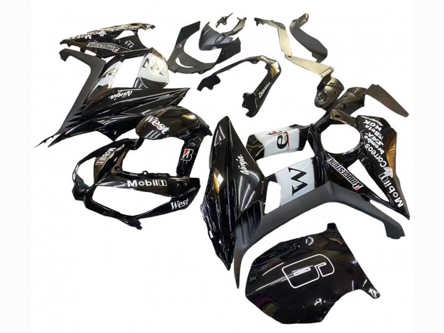 2010-2018 Kawasaki Z1000SX Motorcycle Fairings - Glossy Black Gold White Mobil West Canada