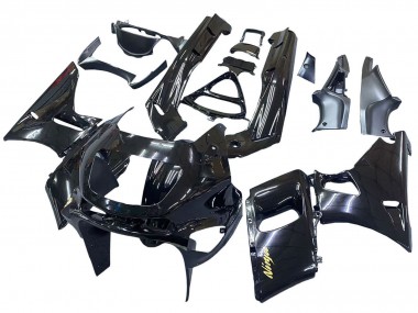 1993-2007 Kawasaki ZZR400 Motorcycle Fairings - Glossy Black Gold Ninja Canada