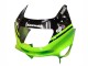 1998-2003 Kawasaki ZZR600 Motorcycle Fairings - Green Glossy Black Blue Monster Elf Touch4 Bridgestone Canada