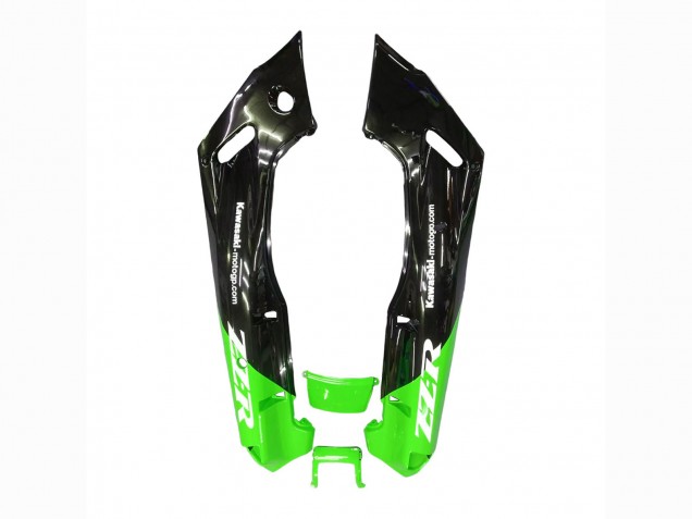 1998-2003 Kawasaki ZZR600 Motorcycle Fairings - Green Glossy Black Blue Monster Elf Touch4 Bridgestone Canada