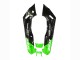 1998-2003 Kawasaki ZZR600 Motorcycle Fairings - Green Glossy Black Blue Monster Elf Touch4 Bridgestone Canada