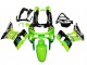 1998-2003 Kawasaki ZZR600 Motorcycle Fairings - Green Glossy Black Blue Monster Elf Touch4 Bridgestone Canada
