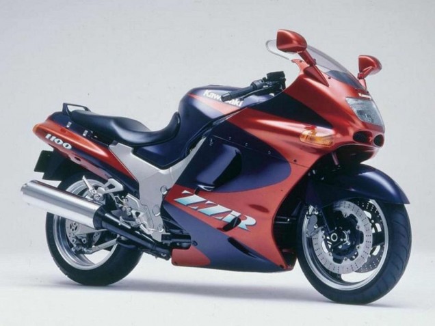 1993-2003 Kawasaki ZZR1100 Motorcycle Fairings - Maroon Red Dark Blue Canada