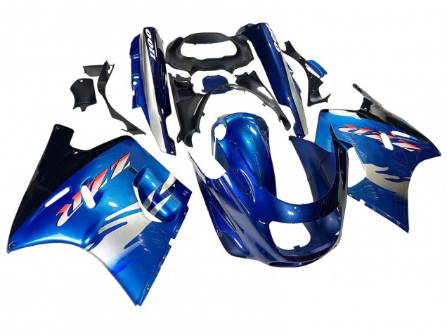1993-2003 Kawasaki ZZR1100 Motorcycle Fairings - Blue Silver Black Canada