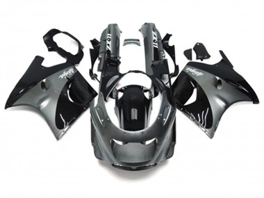 1993-2003 Kawasaki ZZR1100 Motorcycle Fairings - Grey Black Ninja Canada