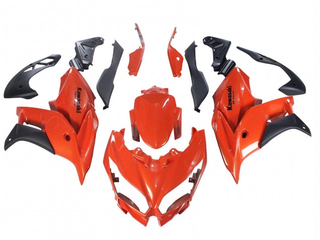 2015-2021 Kawasaki Versys 650 Motorcycle Fairings - Red Matte Black Canada