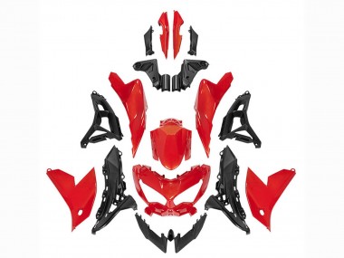 2022-2025 Kawasaki Versys 650 Motorcycle Fairings - Red Black Canada