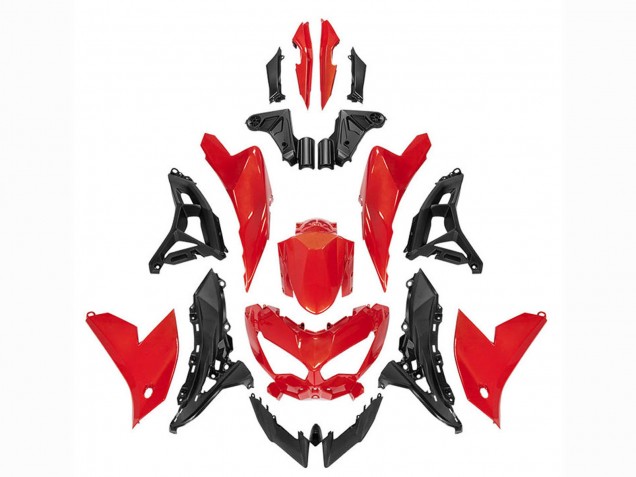 2022-2025 Kawasaki Versys 650 Motorcycle Fairings - Red Black Canada