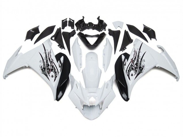 2009-2015 Yamaha FZ6R Motorcycle Fairings - White Black Canada