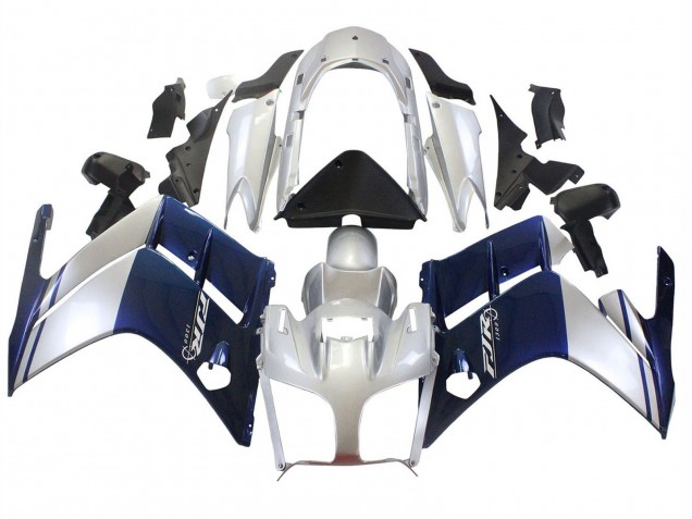 2001-2006 Yamaha FJR1300 Motorcycle Fairings - Dark Blue Silver Canada