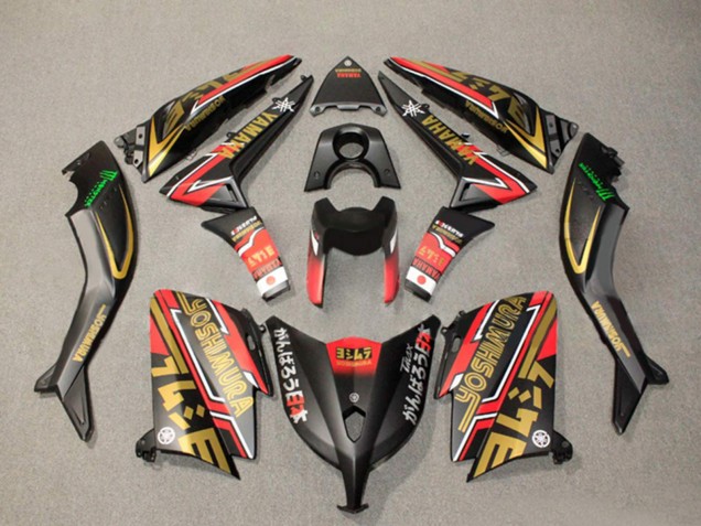 2012-2014 Yamaha TMAX530 Motorcycle Fairings - Matte Black Gold Red Canada