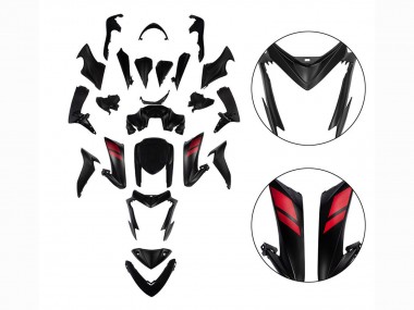 2015-2020 Suzuki GSX-S 1000 Motorcycle Fairings - Black with Red Canada