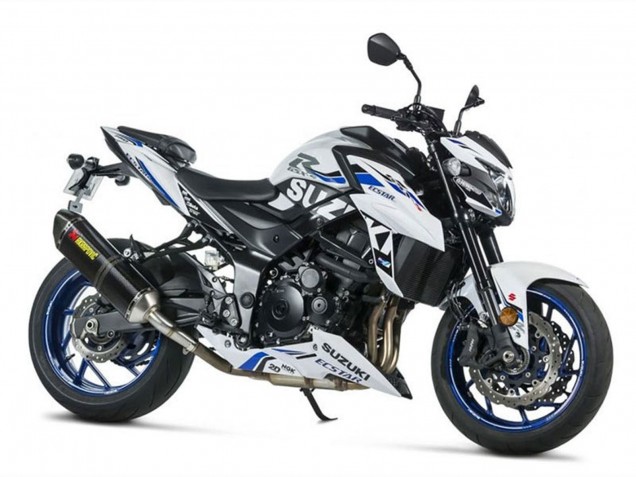2017-2022 Suzuki GSX-S 750 Motorcycle Fairings - White Blue Ecstar Canada
