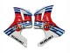 2003-2013 Suzuki SV650 Motorcycle Fairings - White Red Blue Martini Canada