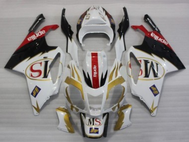 2003-2006 Aprilia RSV1000 Motorcycle Fairings - White Gold Red Black Canada