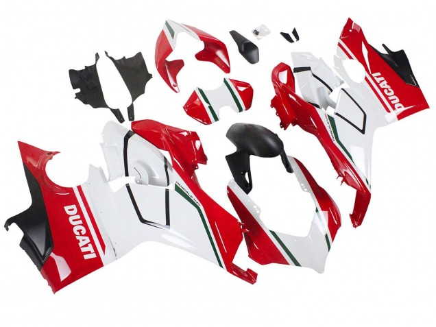2018-2019 Ducati Panigale V4 V4S Motorcycle Fairings - White Red Matte Black Canada