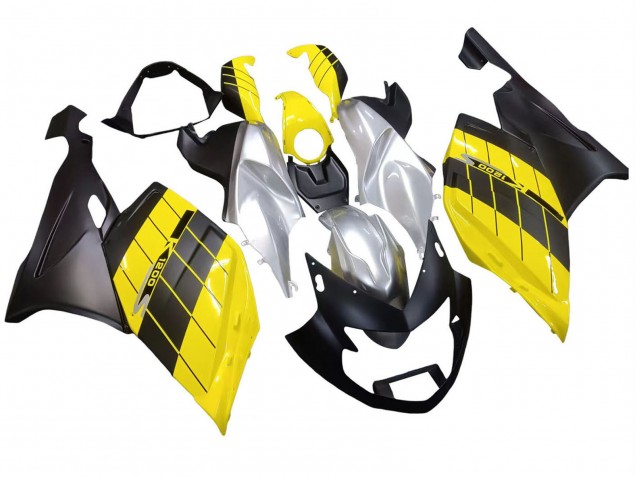 2005-2010 BMW K1200S Motorcycle Fairings - Yellow Silver Matte Black Canada