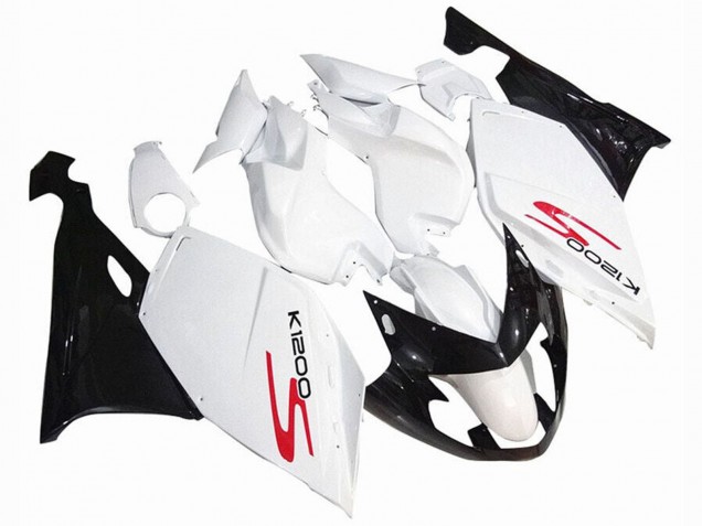 2005-2010 BMW K1200S Motorcycle Fairings - White Glossy Black Canada