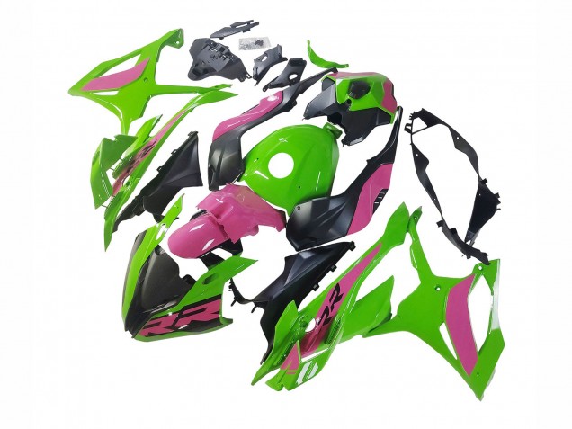 2023-2024 BMW S1000RR Motorcycle Fairings - Pink Green Black Canada