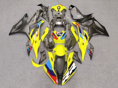 2023-2024 BMW S1000RR Motorcycle Fairings - Yellow Carbon Fiber Canada