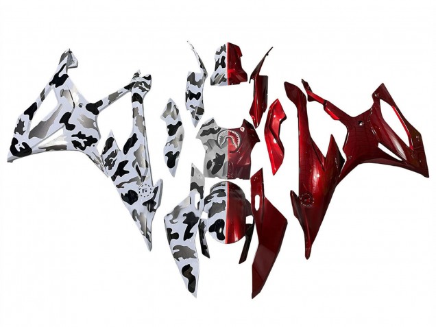 2019-2022 BMW S1000RR Motorcycle Fairings - Glossy Red Black White Grey Canada