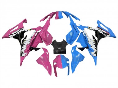 2019-2022 BMW S1000RR Motorcycle Fairings - Deep Pink Blue Shark Canada