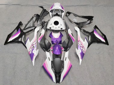 2019-2022 BMW S1000RR Motorcycle Fairings - Pink Purple White Canada