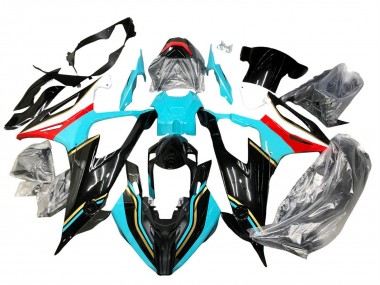 2019-2022 BMW S1000RR Motorcycle Fairings - Black Sky Blue Red Canada