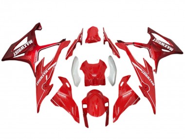 2019-2022 BMW S1000RR Motorcycle Fairings - Red Silver MaxWrist Canada